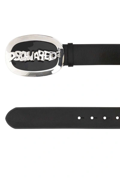 Shop Dsquared2 Dsquared Belt In Black