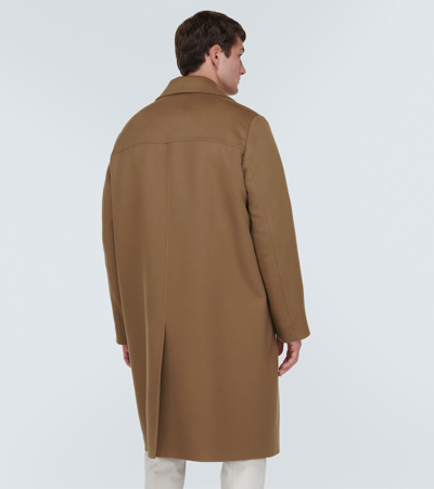 Shop Loro Piana Winton Double-breasted Cashmere Coat In Beige