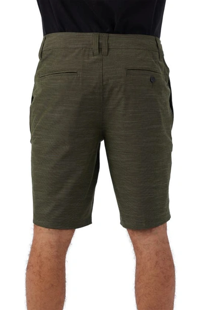 Shop O'neill Reserve Slub Hybrid Shorts In Army