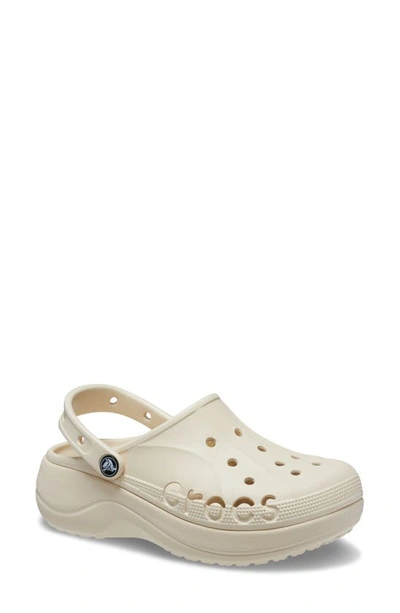 Shop Crocs Baya Platform Clog In Winter White