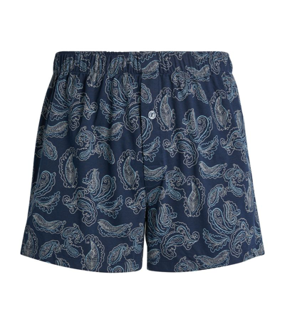 Shop Hanro Paisley Boxer Shorts In Multi