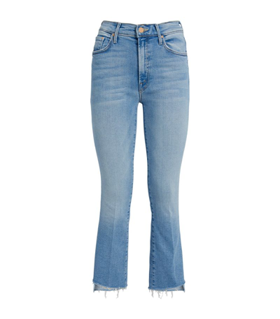 Shop Mother Insider High-rise Bootcut Jeans In Blue