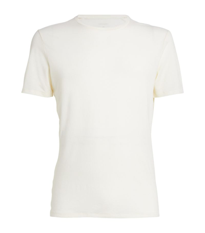 Shop Icebreaker Merino Wool-blend Anatomica Base Layer T-shirt In White
