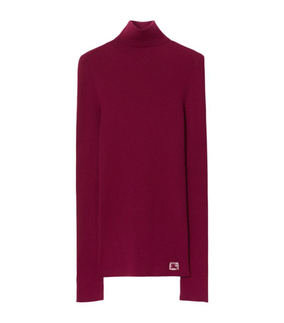 Shop Burberry Cashmere-blend Ekd Sweater In Multi