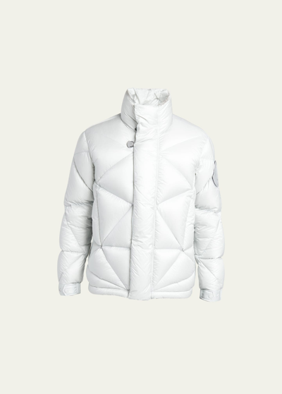 Shop Moncler Genius Moncler X Pharrell Williams Men's Oak Puffer Jacket In Grey