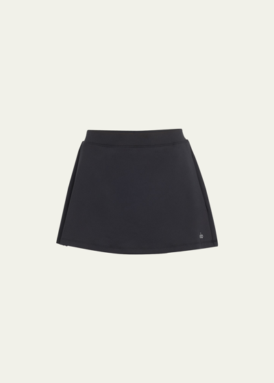 Shop Alo Yoga Airlift Timeless Mini Skirt In Black