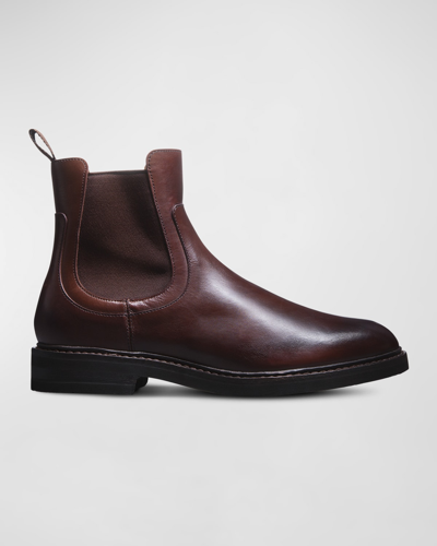 Shop Allen Edmonds Men's Dawson Leather Chelsea Boots In Mahogany