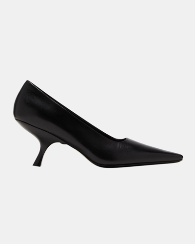 Shop The Row Angled Kitten Heel Leather Pumps In Brasil