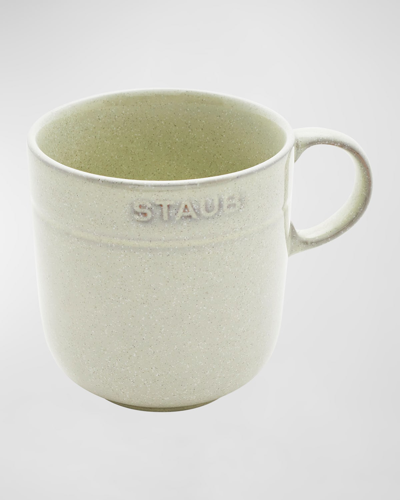 Shop Staub Ceramic Mugs, Set Of 4 In White Truffle