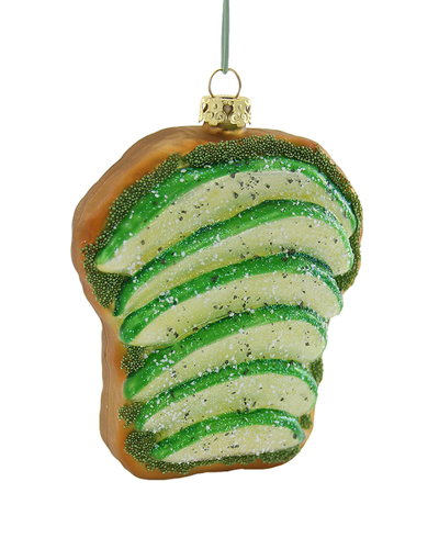Shop Cody Foster & Co. Avocado Toast Ornament In Green