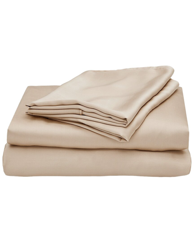 Shop Ettitude Signature Sateen Sheet Set With $10 Credit In Brown