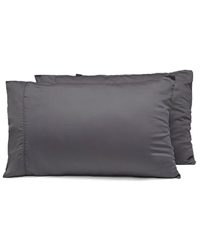 Shop Ettitude Signature Sateen Pillowcase With $5 Credit In Grey