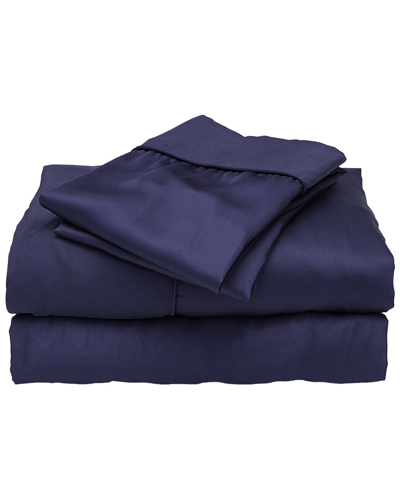 Shop Ettitude Signature Sateen Sheet Set With $15 Credit In Blue