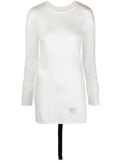 Shop Rick Owens Drkshdw Long Sleeve Cotton T-shirt In White