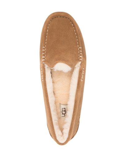 Shop Ugg Ansley Loafers In Beige