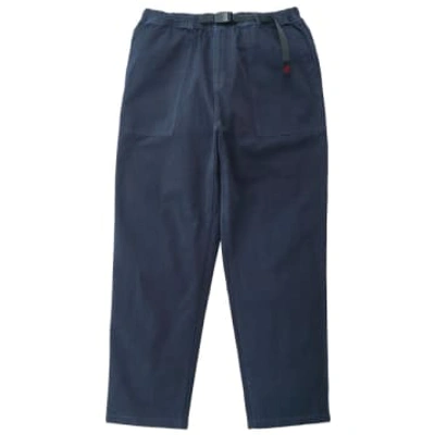 Shop Gramicci Loose Tapered Ridge Pants Double Navy In Blue