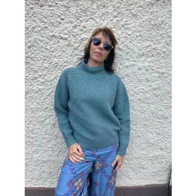 Shop Nellie & Dove Number One Jumper In Oribe Green