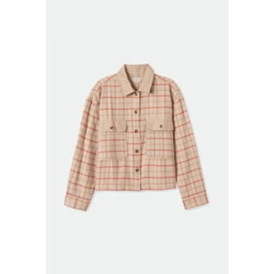 Shop Brixton Beige And Sesame Bowery Long Sleeve Womens Flannel In Neturals