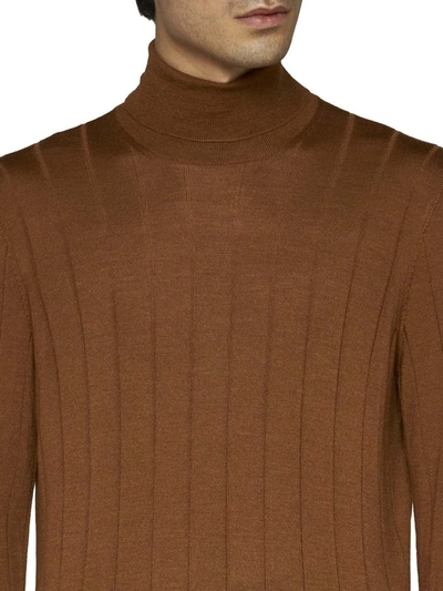 Shop D 4.0 Sweaters In Brown