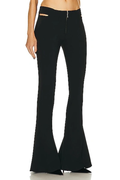 Shop Jean Paul Gaultier X Knwls Embroidered Flare Trouser In Black