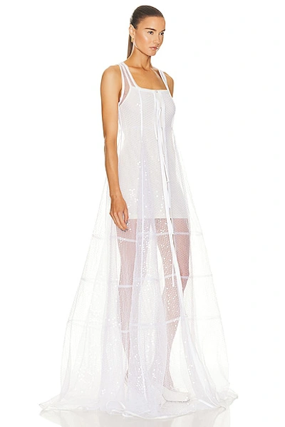 Shop Jacquemus La Robe Dentelle Dress In White