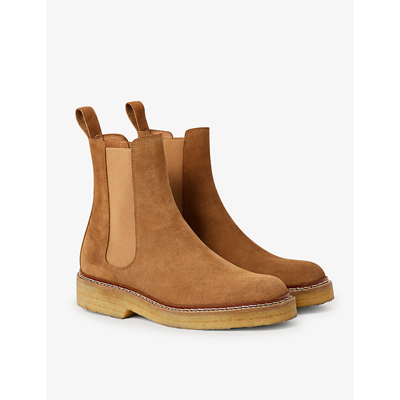 Soeur Womens Camel Wild Leather Ankle Boots In Camel