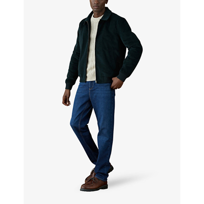 Shop Balibaris Men's Offgreen Jordan Relaxed-fit Stretch-corduroy Jacket
