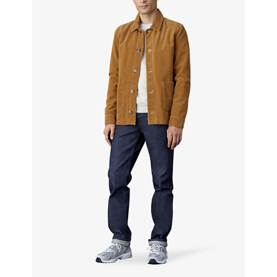 Shop Balibaris Men's Earth River Patch-pocket Cotton-corduroy Jacket