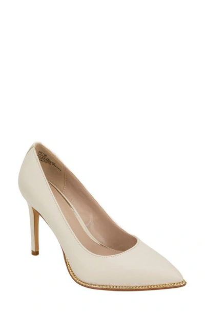 Shop Bcbgeneration Harlia Pointed Toe Pump In Bianca