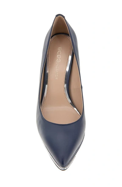 Bcbgeneration Harlia Pointed Toe Pump In Dark Ink