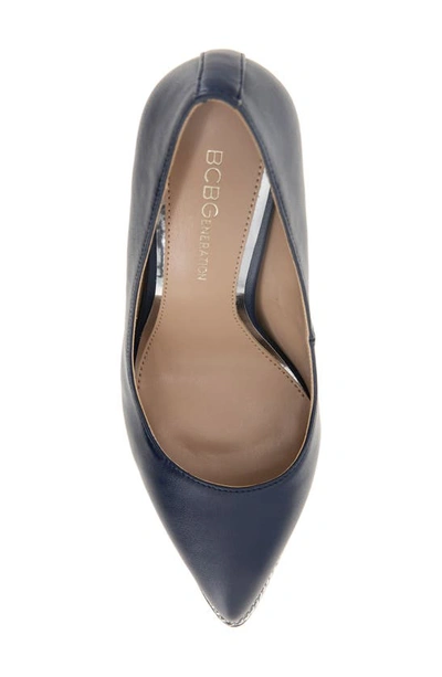 Bcbgeneration Harlia Pointed Toe Pump In Dark Ink