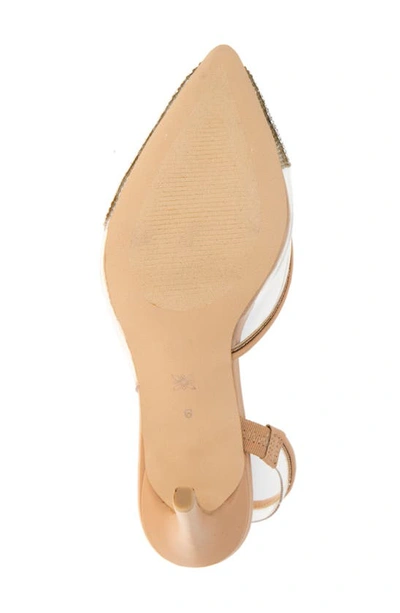 Shop Bcbgeneration Hominy Slingback Pump In Clear/ Tan