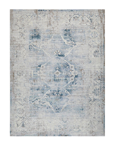 Shop Exquisite Rugs X The Met Vintage Looms Polyester Rug In Blue