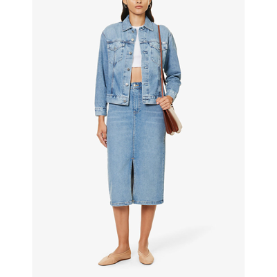 Ag Maya Cropped Denim Jacket In Crosby