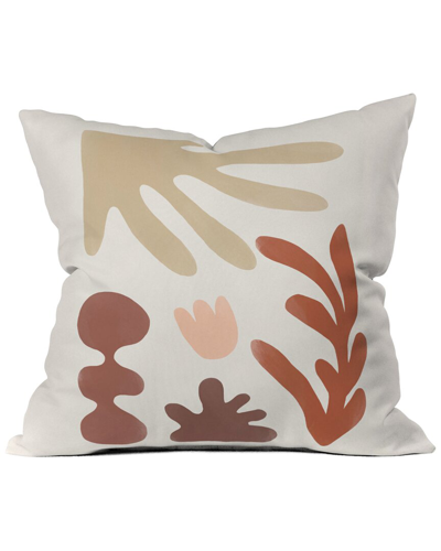 Shop Deny Designs Bohomadic.studio Autumn Garden Harmony Terra Throw Pillow In Beige