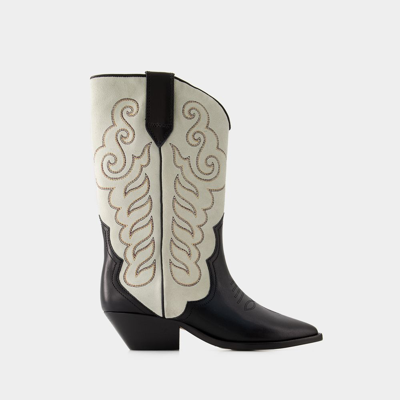 Shop Isabel Marant Duerto Ankle Boots -  - Leather - Black