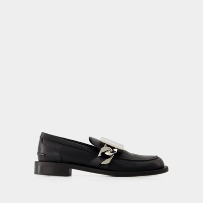 Shop Jw Anderson Gourmet Loafers - J.w. Anderson - Black - Leather