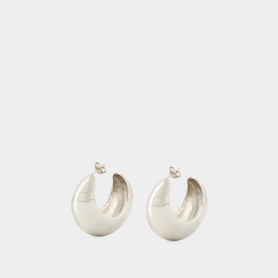Shop Isabel Marant Shiny Crescent Earrings -  - Brass - Silver