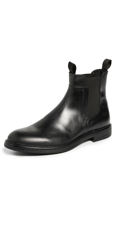 Shop Shoe The Bear Stanley Leather Chelsea Boots Black