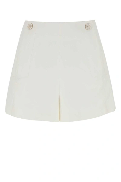 Shop Chloé Chloe Shorts In White