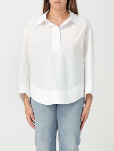 Shop Khaite Shirt  Woman Color White