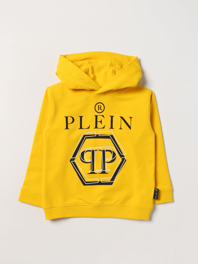 Shop Philipp Plein Sweater  Kids Color Yellow