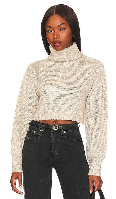 Shop More To Come Bellamy Turtleneck Sweater In Tan