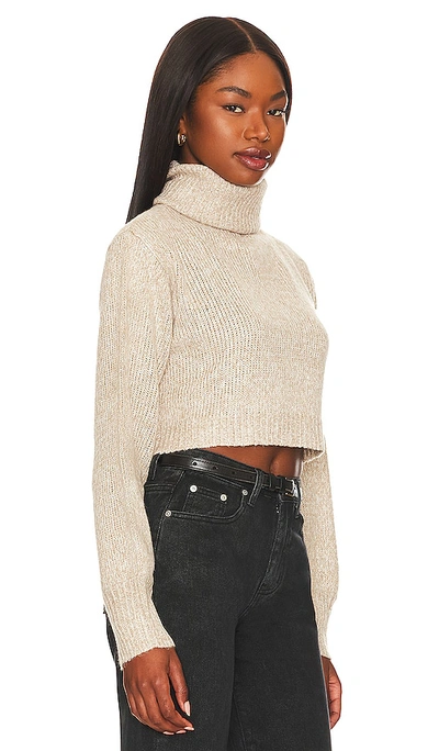 Shop More To Come Bellamy Turtleneck Sweater In Tan