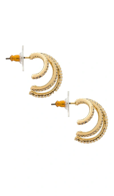 Shop Baublebar Abby Earrings In Metallic Gold