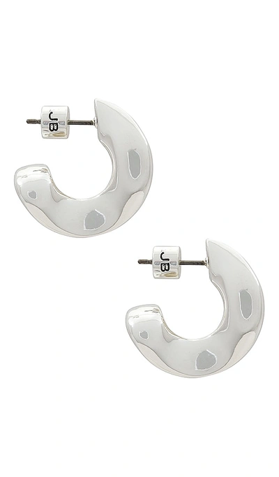 Jenny Bird Doune Chunky Hoop In Metallic Silver