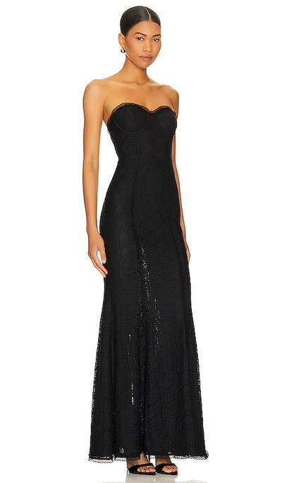 Shop Majorelle Mari Elena Gown In Black