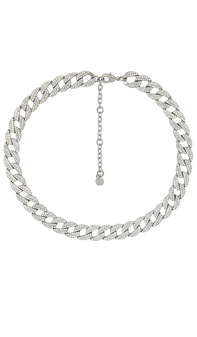 Shop Baublebar Cassandra Necklace In Metallic Silver