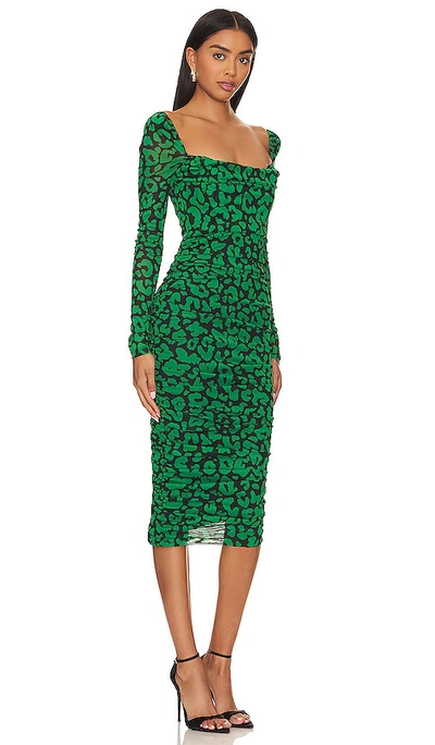 Michael Costello Kleid Nobu In Green