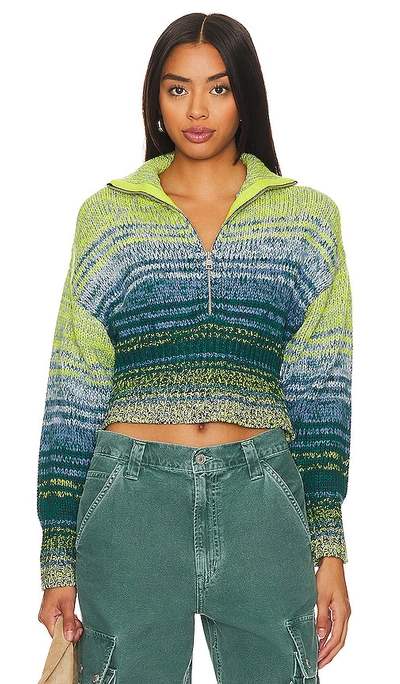 Shop 525 Alexa Sweater In Green,blue
